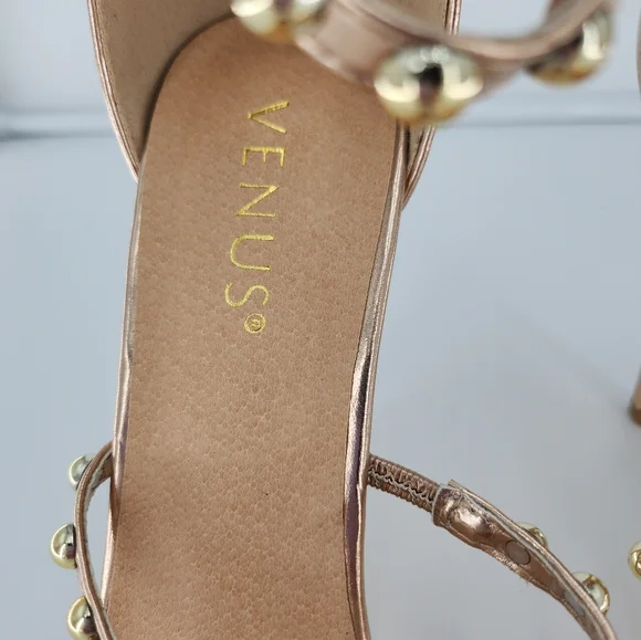 Venus Rose Gold heeled sandals - Picture 5 of 7